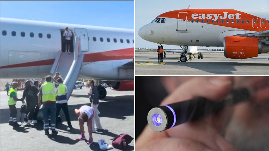 Easyjet vape collage